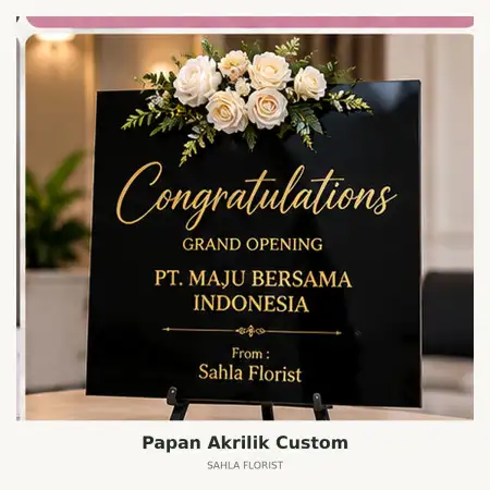 Papan Bunga Akrilik Lotte Shopping Avenue